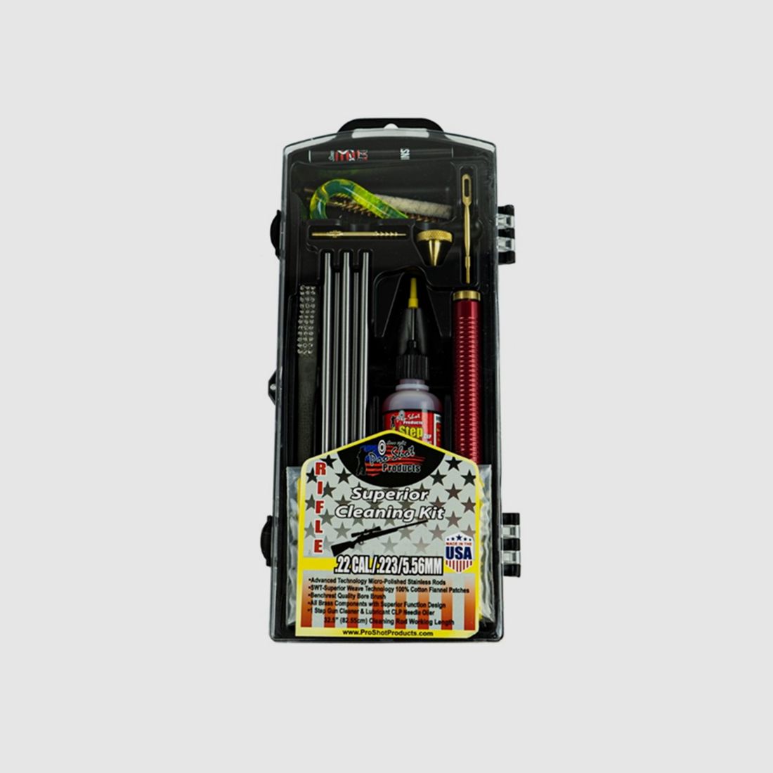 Kit di pulizia 32,5"/82,5cm Fucile .22/.223