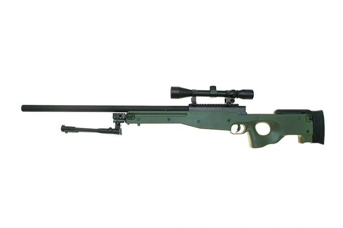 ASG sniper rifle WELL Warrior I (with bipod and scope) – Olive, image 7 of 22