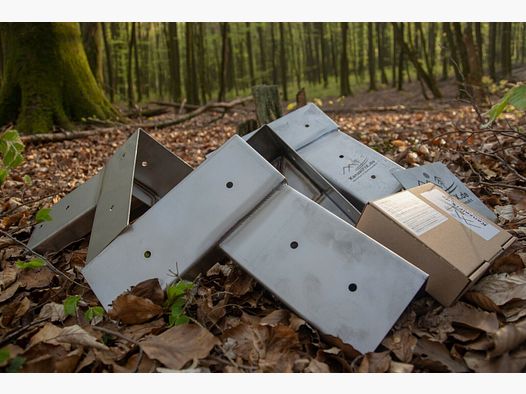 Juego de 4 esquinas de púlpito KanzelFIX de acero inoxidable EXTREMADAMENTE ROBUSTAS Y DURADERAS