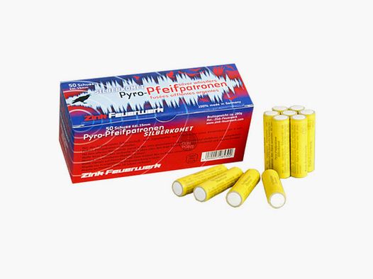 ZINK Effektmunition - Pfeifpatronen mit Silberschweif 50 Stk.