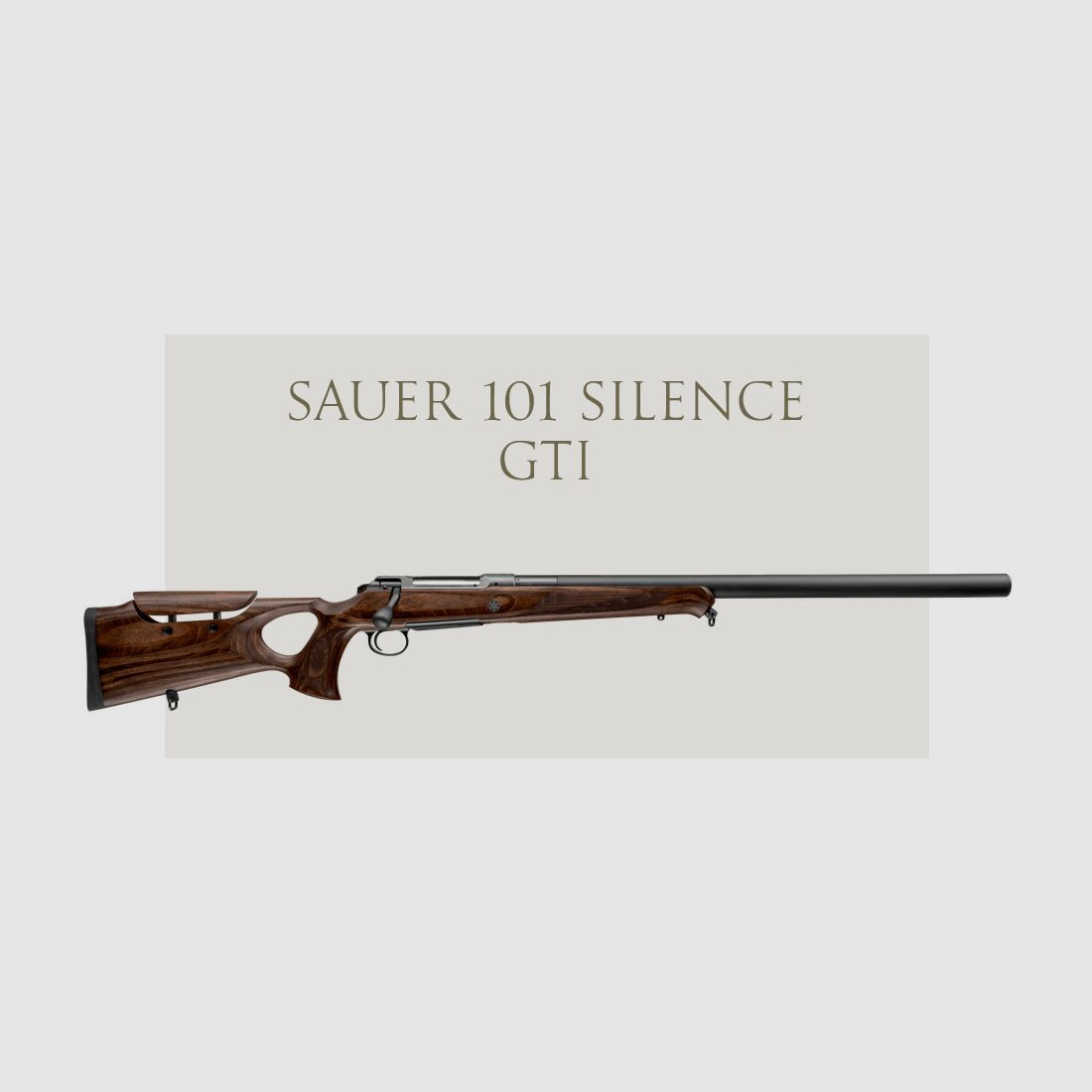 J.P. Sauer & Sohn SAUER 101 GTI SILENCE 8x57IS LL 42 cm inkl. Integralschalldämpfer