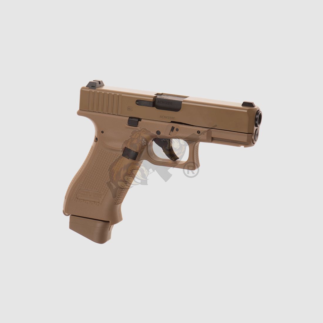Glock 19X - Metal Slide, Co2 GBB 6mm BB - Coyote - UMAREX