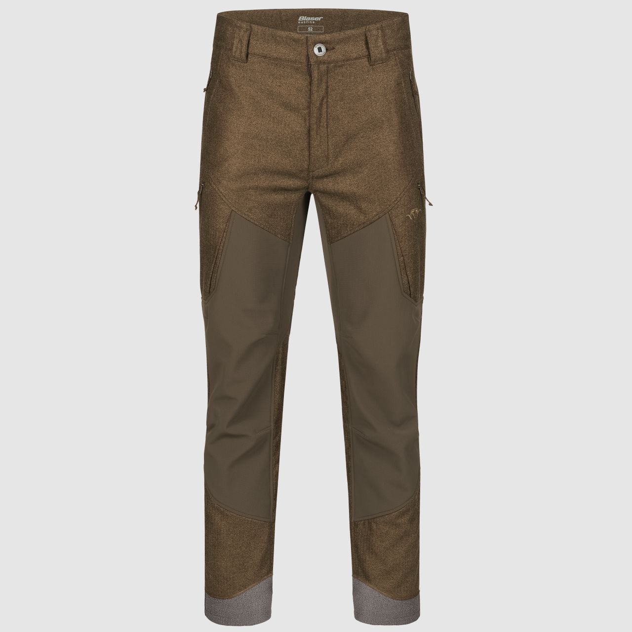 Blaser Herren VINTAGE Whizz Softshell Hose dunkelbraun / melange