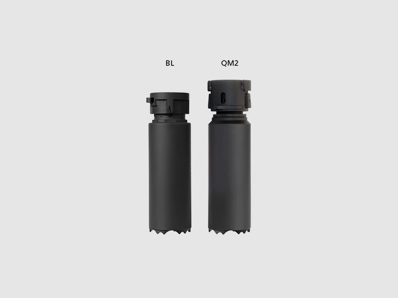 Ase Utra – Schalldämpfer / DUAL556-S-BL Gen2 / Ohne Flashhider / DUAL SHORT / Black, Bild 2 von 3