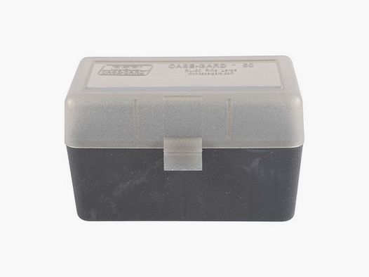 MTM CASE-GARD BOXES MTM CASE-GARD FLIP TOP RIFLE AMMO BOX 224 CLARK-9.3X57MM 50 ROUND SMOKE