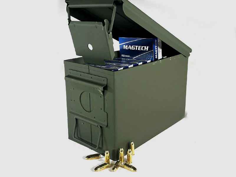 MAGTECH-Munitionsbox 9 mm Luger FMJ 124 grs / 8,0 g 1 Munitionskiste (1.550 Schuss á 0,289 €*)