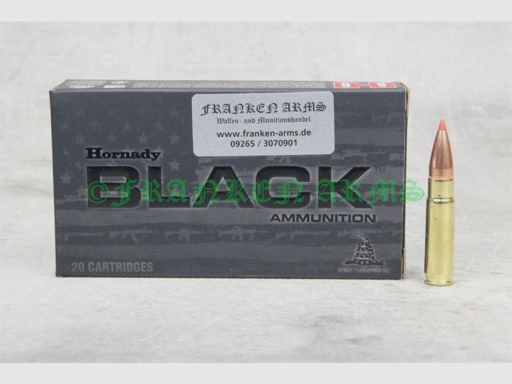 Hornady V-MAX Black .300 AAC Blackout 110gr. 7,1g 20 Stück Staffelpreise