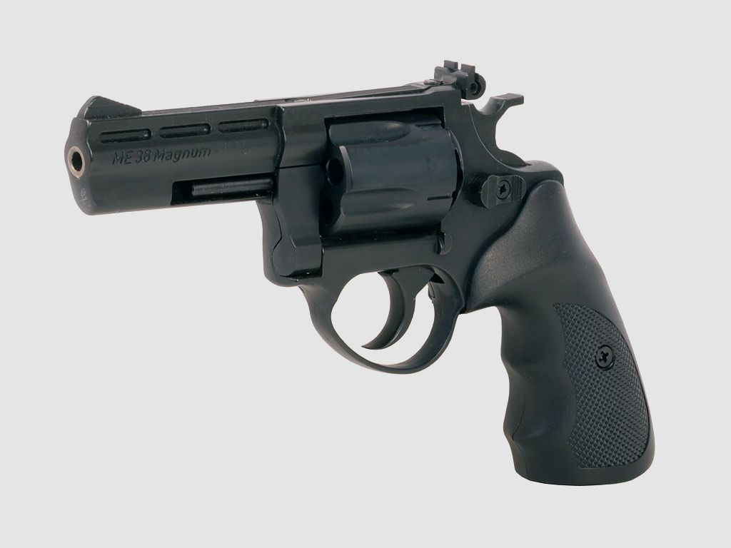 LEP Druckluft Revolver ME 38 Magnum brĂĽniert Kaliber 5,5 mm (P18)
