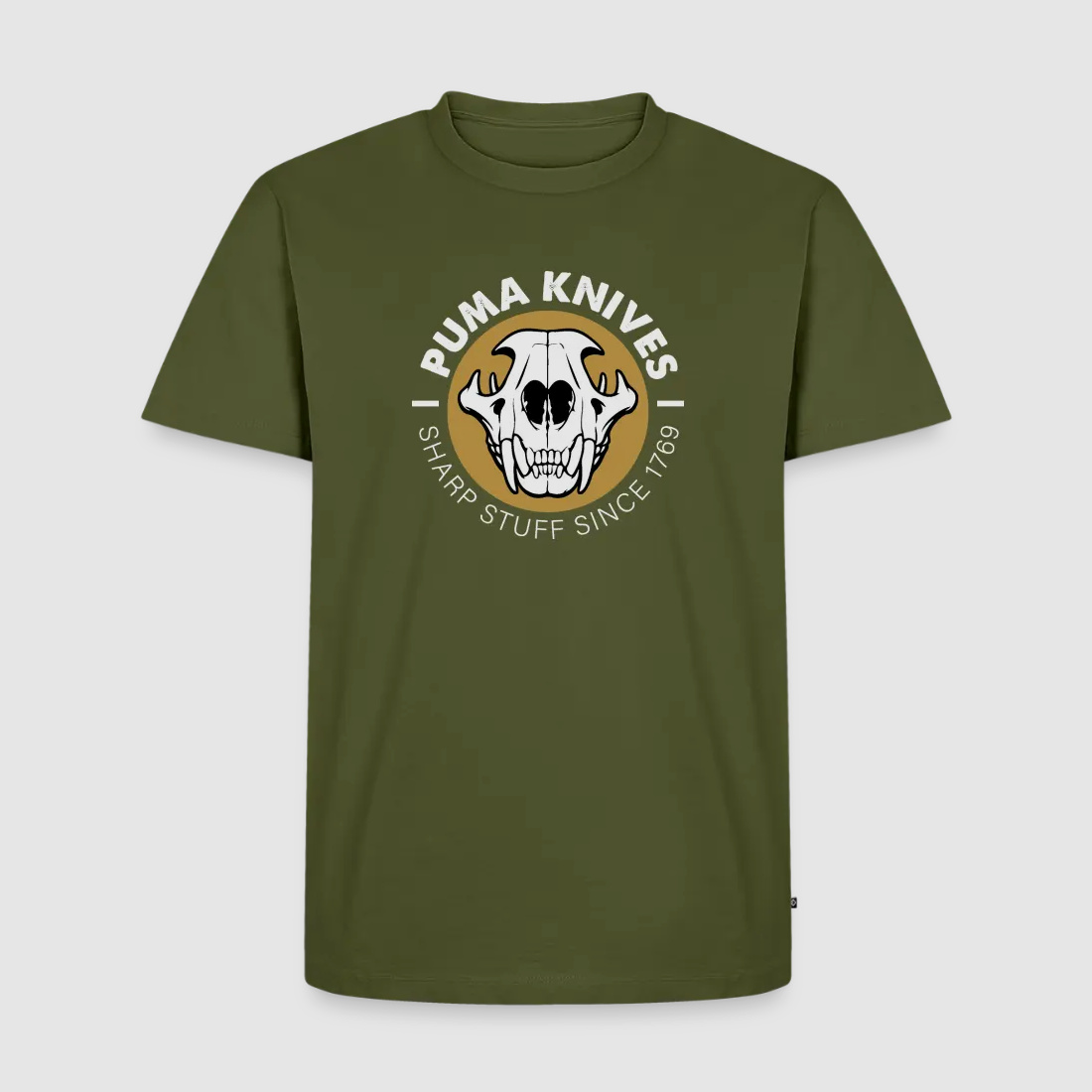 PUMA Męska Premium Koszulka "Skull Frontal Sharp Stuff" Biała