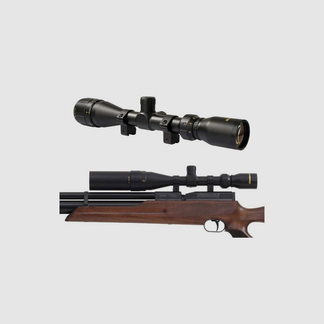 Zielfernrohr Weihrauch 3-9x40 inklusive Sonnenblende und 11 mm Spezial Montage
