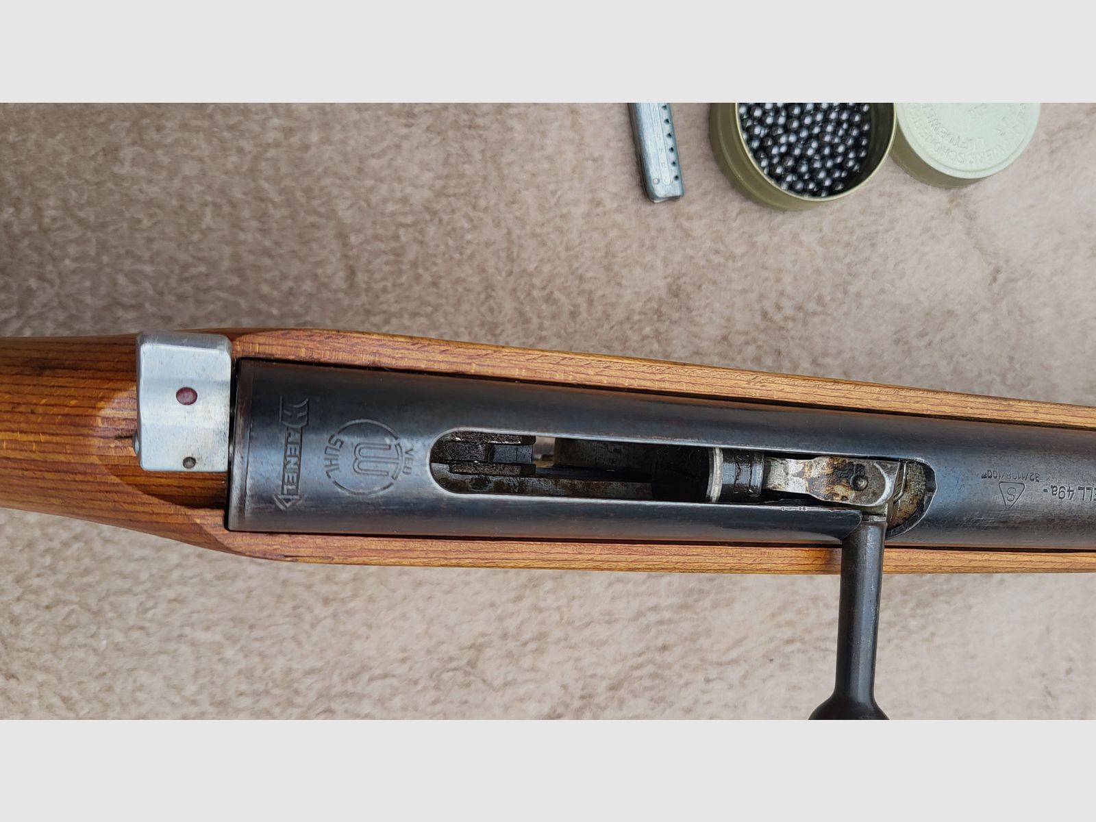 Luftgewehr mit Magazin, Modell Haenel 49a zu verk.