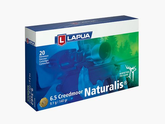 Lapua Naturalis 9,1g140grs á20 6,5 Creedmoor