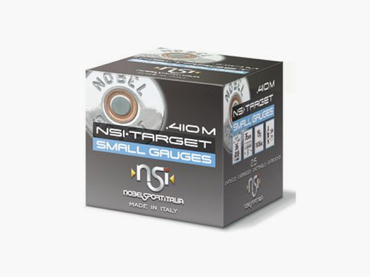 NOBEL SPORT ITALIA – Cartouches à plomb – NSI410 TARGET SMALL GAUGES HP PLOMB N°7,5 19G