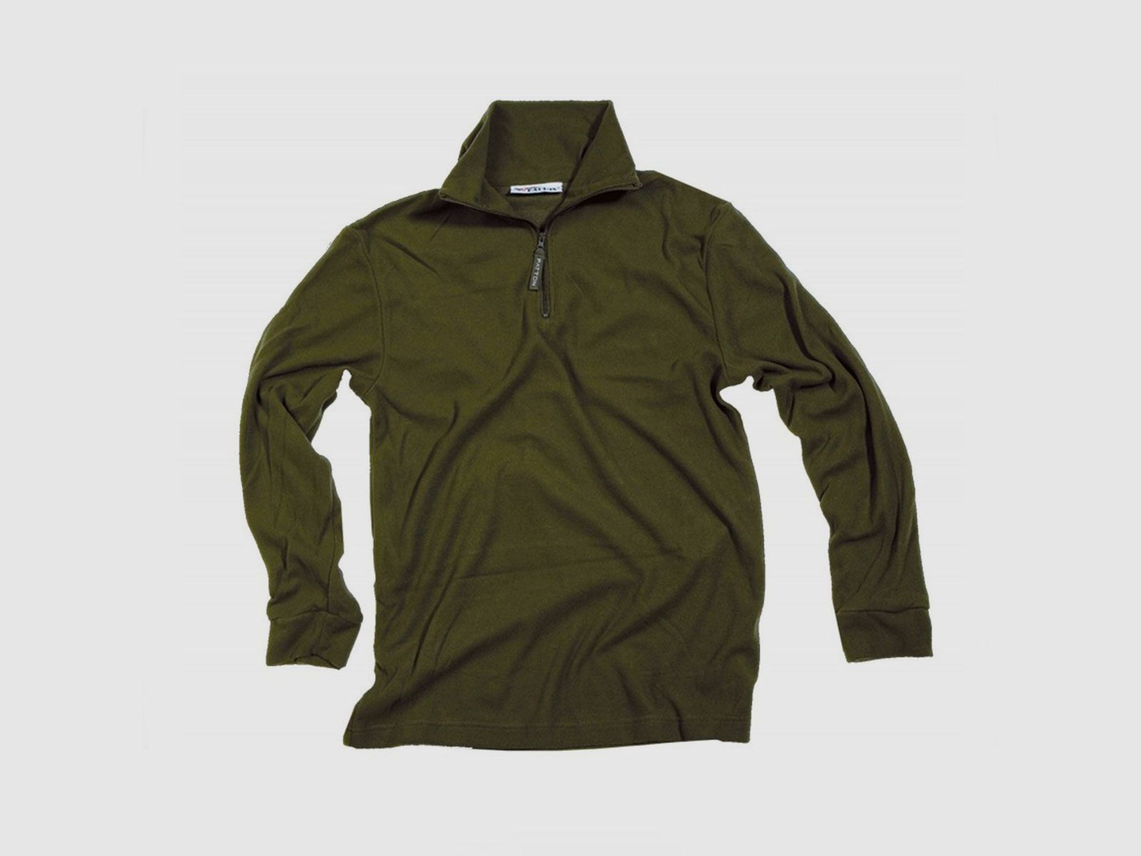 PATTON – MICROPILE FLEECE MIT HALBEN REISSVERSCHLUSS GRÜN