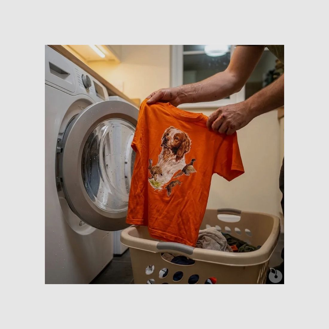 Camiseta infantil Epagneul Bartavel® naranja 6-12 años, imagen 4 de 7