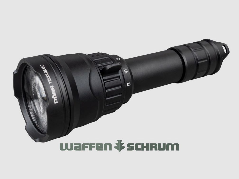 Dörr Taschenlampe LED Jagd mit Zoom Tri-Color Set