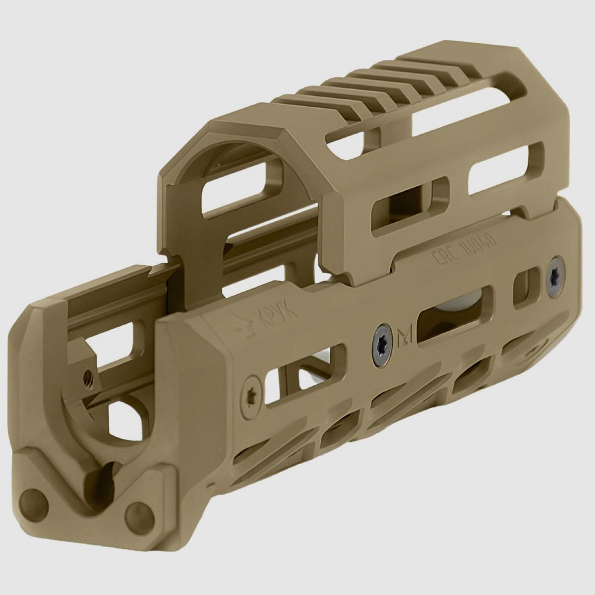 Kruk – astina in alluminio M-LOK – corta, copertura corta del tubo del gas – AK-74 / AKM / AKS-74 – Coyote – CRC 1WBP042, immagine 10 di 11