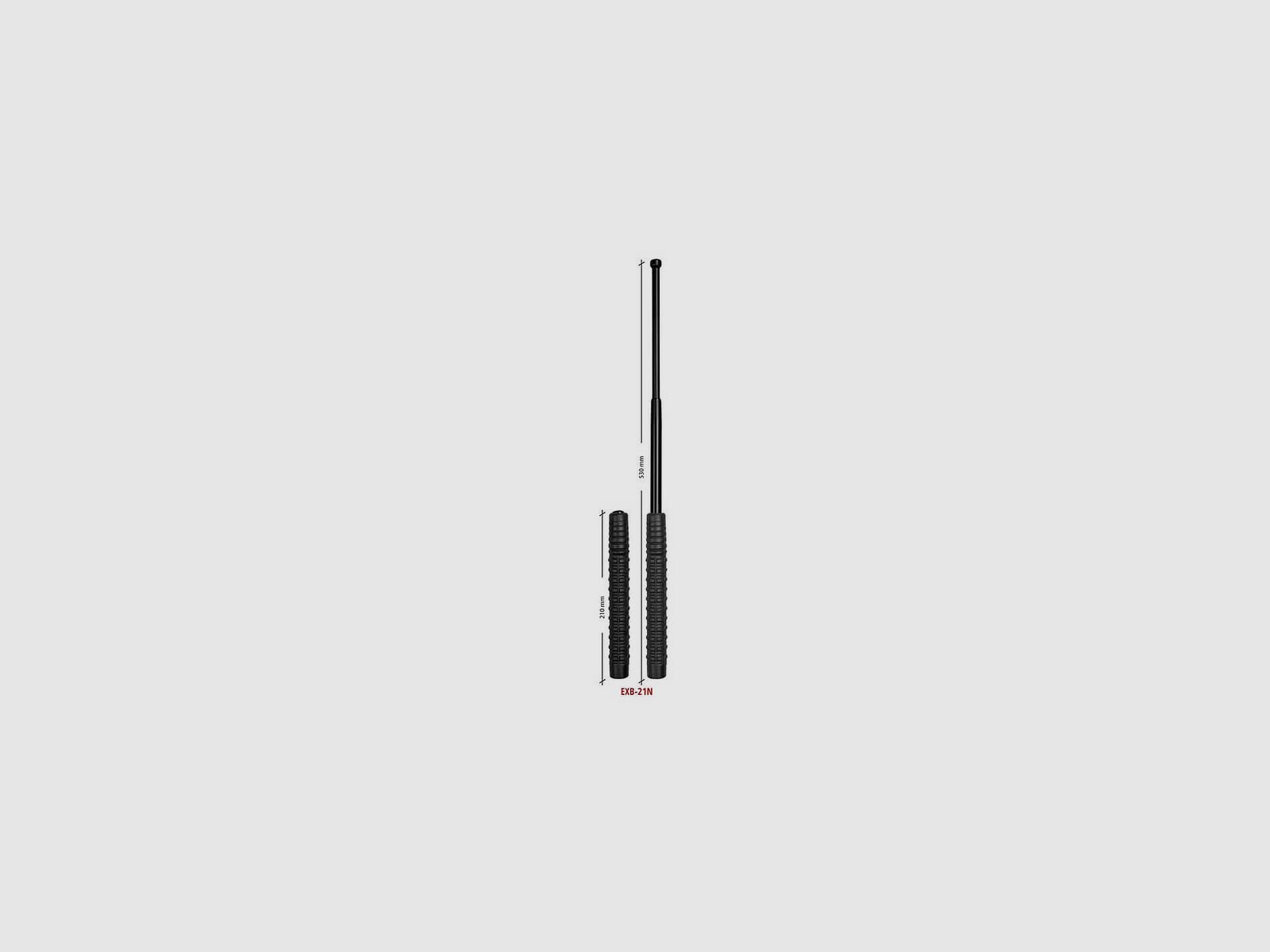 Extendable telescopic baton ESP for personal defense 21'' black, image 8 of 8