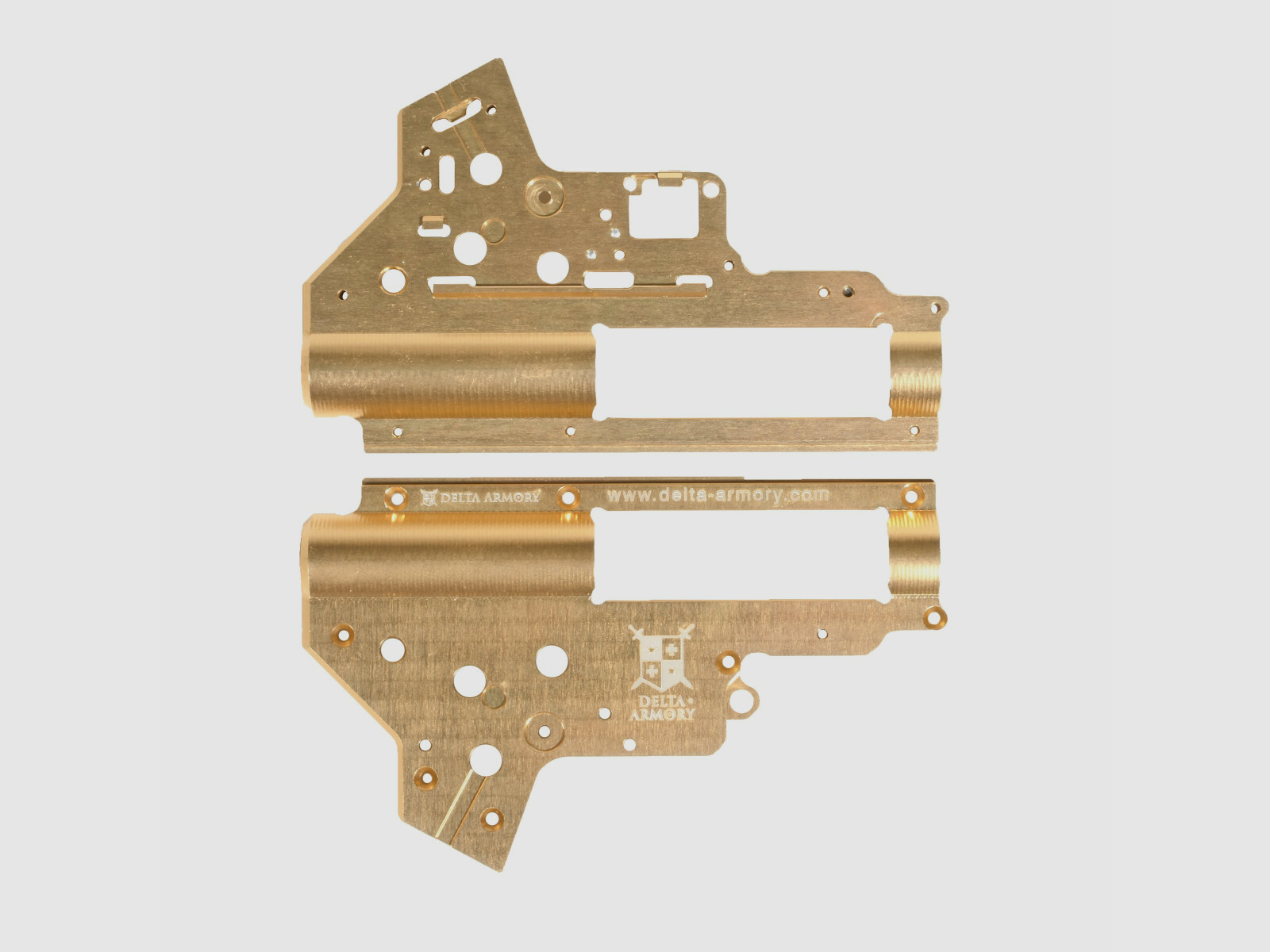 Airsoft Gearbox Shell - QSC V2 (8mm) Delta Armory Gold