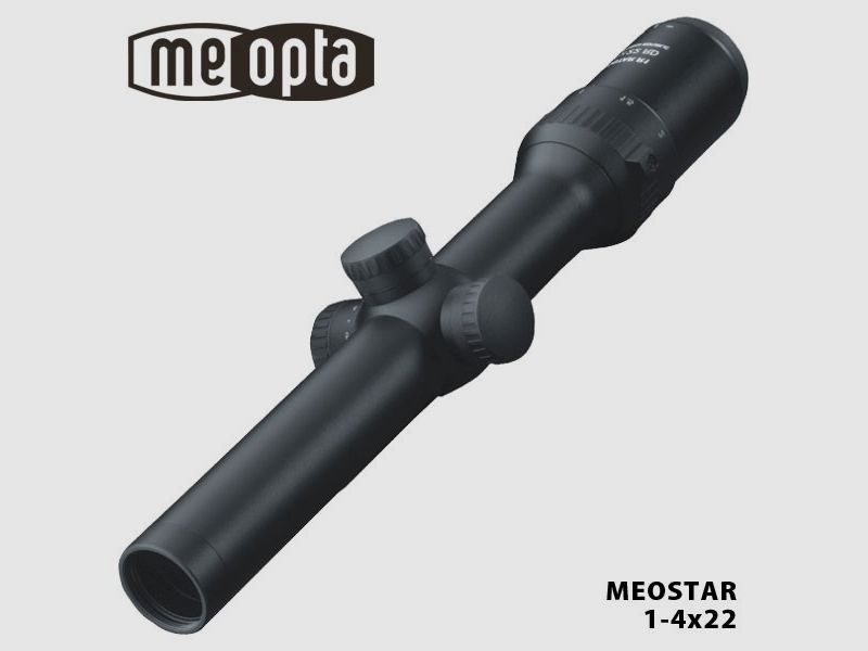 MEOPTA MEOSTAR R1r 1-4x22 RD/MR réticule lumineux K-Dot 2ème niveau Zeiss rail intérieur