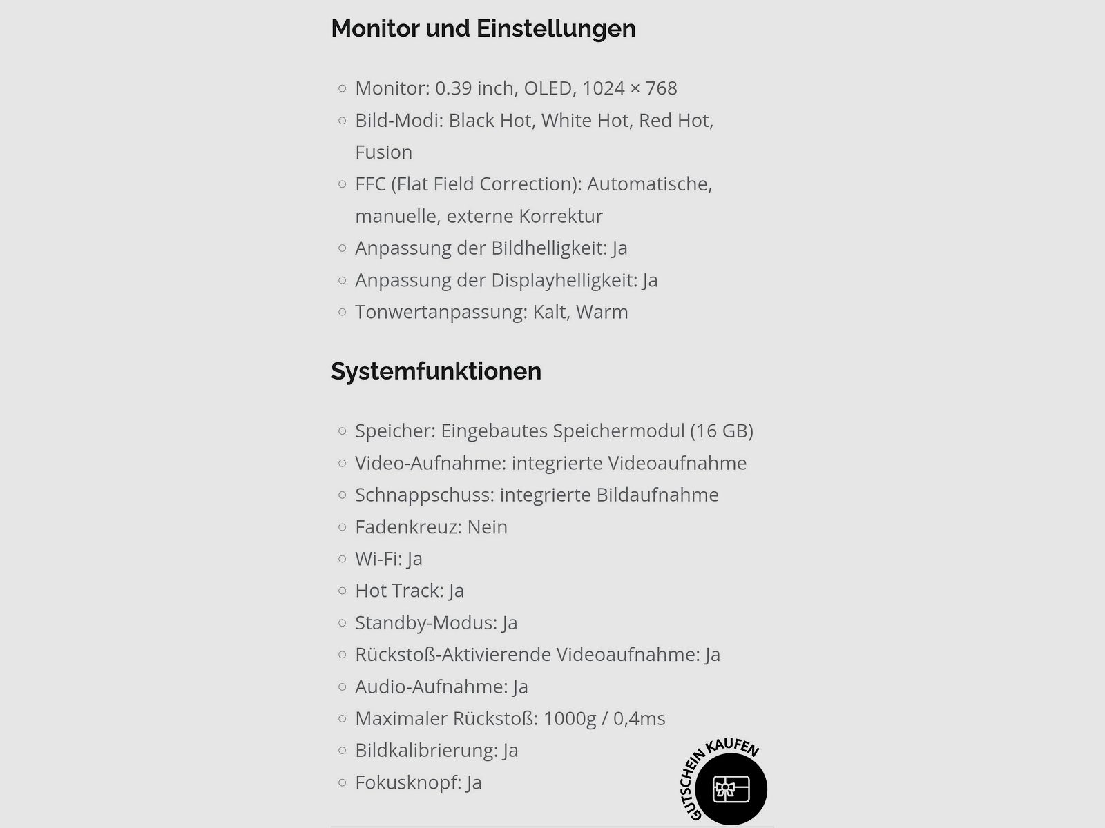 Monoculaire thermique