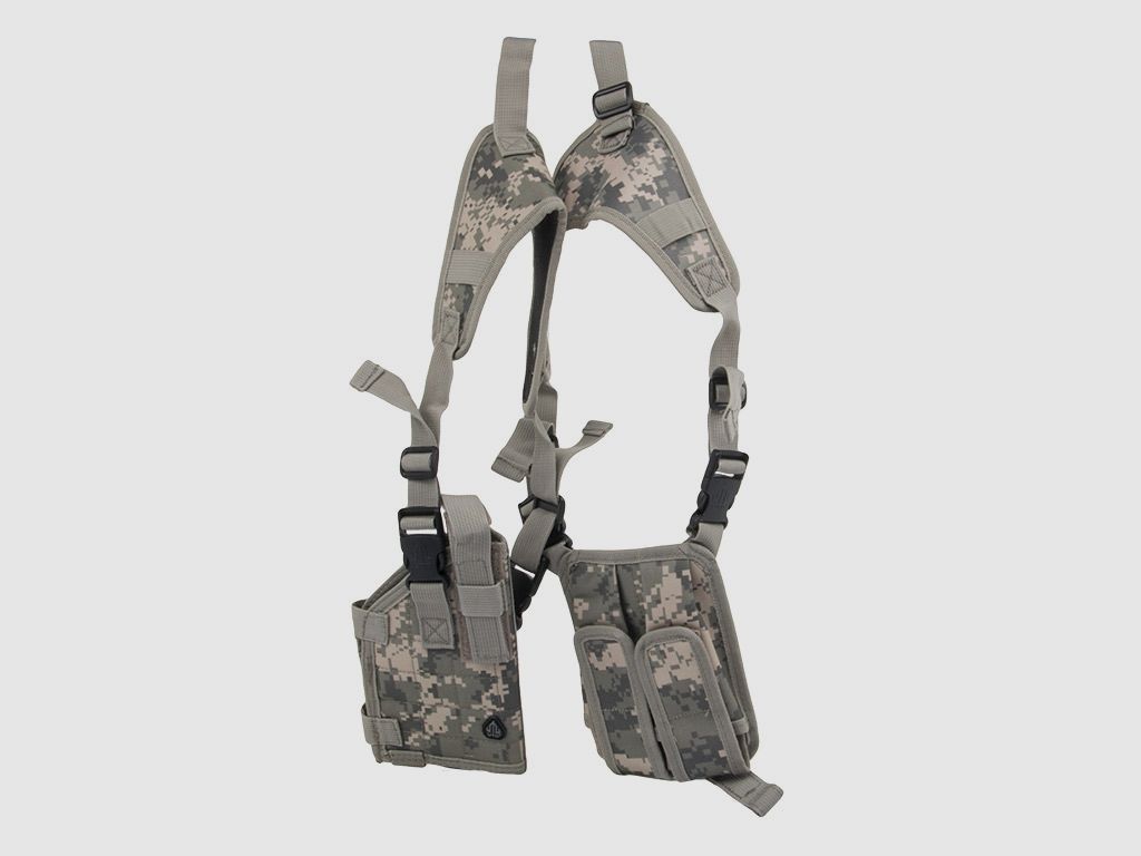 Vartikales Schnellziehholster Formholster Schulterholster UTG fĂĽr Pistolen Magazintaschen Army Digital AusfĂĽhrung