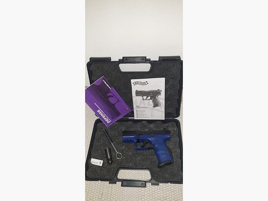 Walther Blue Star P22Q P 22 Q P22 9mm PAK Schreckschuss SRS Pistole Gas Schreckschusspistole