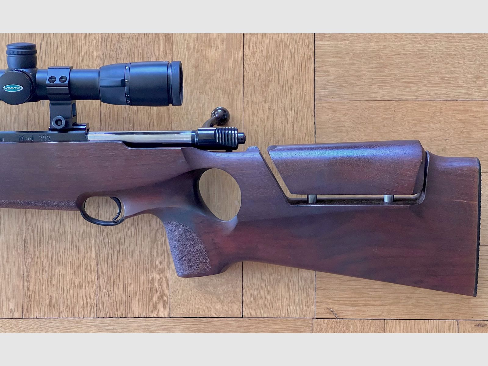 Kongsberg 393 met ZF Weaver 5-25x56mm scope