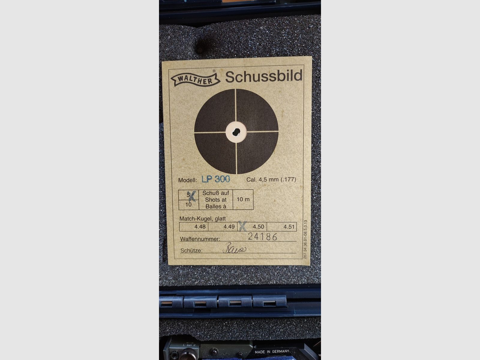 Walther LP 300 XT 5D Grip RE M