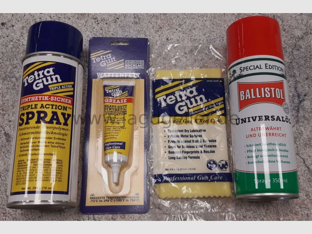 Waffen-Pflegemittel-Set 4-teilig incl.Versand, Bild 1 von 2