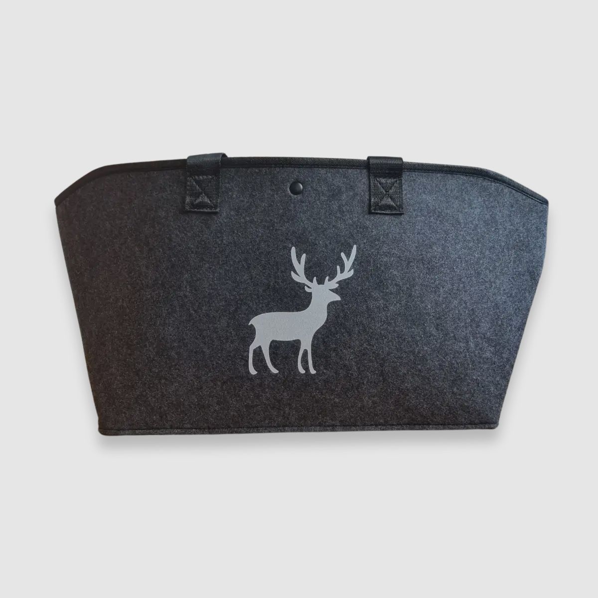Felt bag with deer emblem