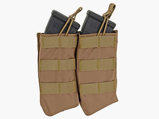 Open Top Double 7.62x39 AK Mag Pouch - Coyote [8FIELDS]