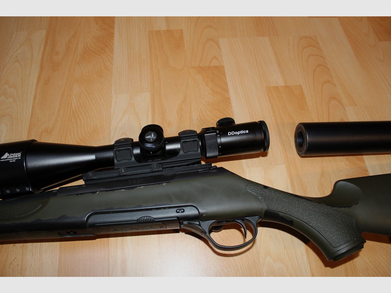 Haenel Jäger 10  8x57IS Komplettpaket. mit ZF DDOptic/Montage  Wärmebild und Schalldämpfer