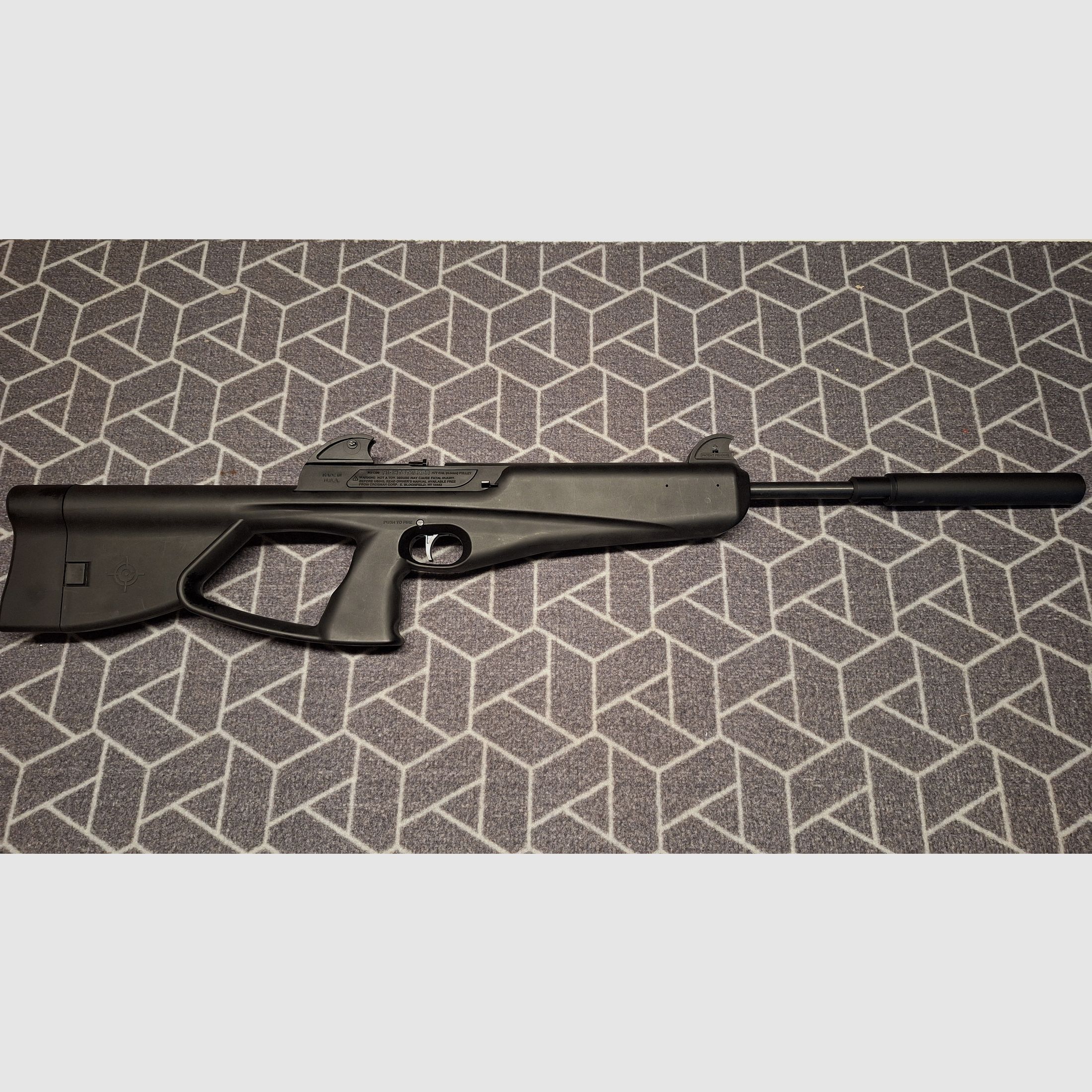 Crosman Nightstalker 4.5 Diabolo CO2 - RARITY! Suppressor + 10 Magazines!