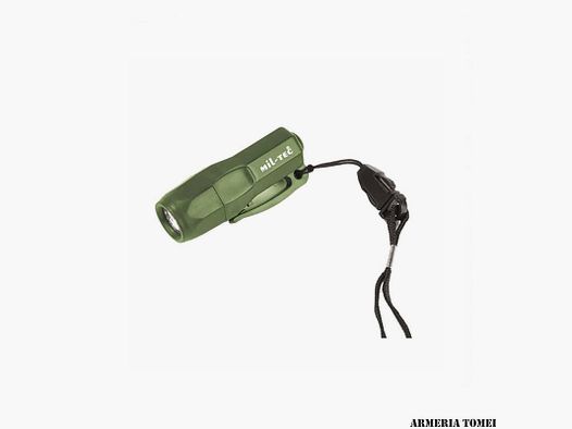 LATARKA – MINI LAMPKA RATUNKOWA 3 LED OLIWKA