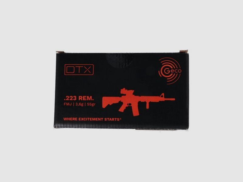 GECO balle blindée DTX .223 Rem 55 gr, image 2 sur 2