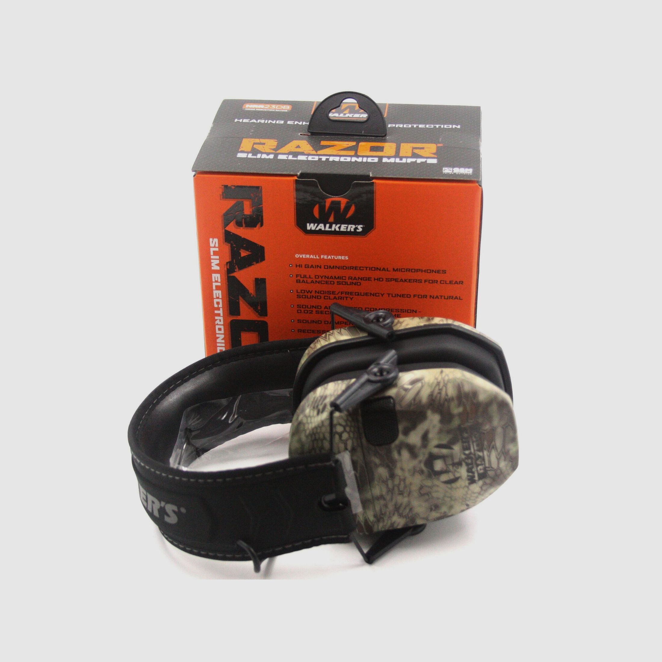 Protection auditive Walkers Razor Slim, Kryptek Camo, NRR 23db
