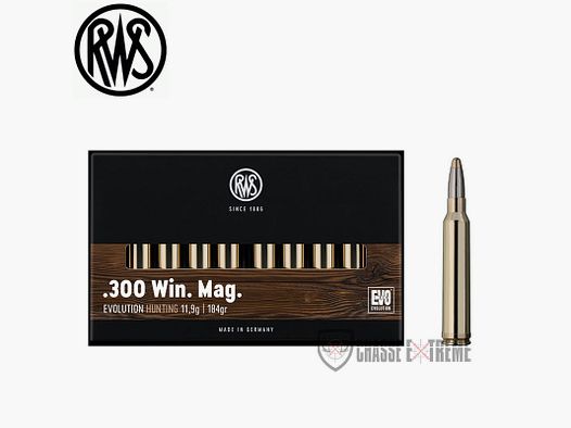 20 Munitions RWS cal 300 Win Mag 184gr EVO