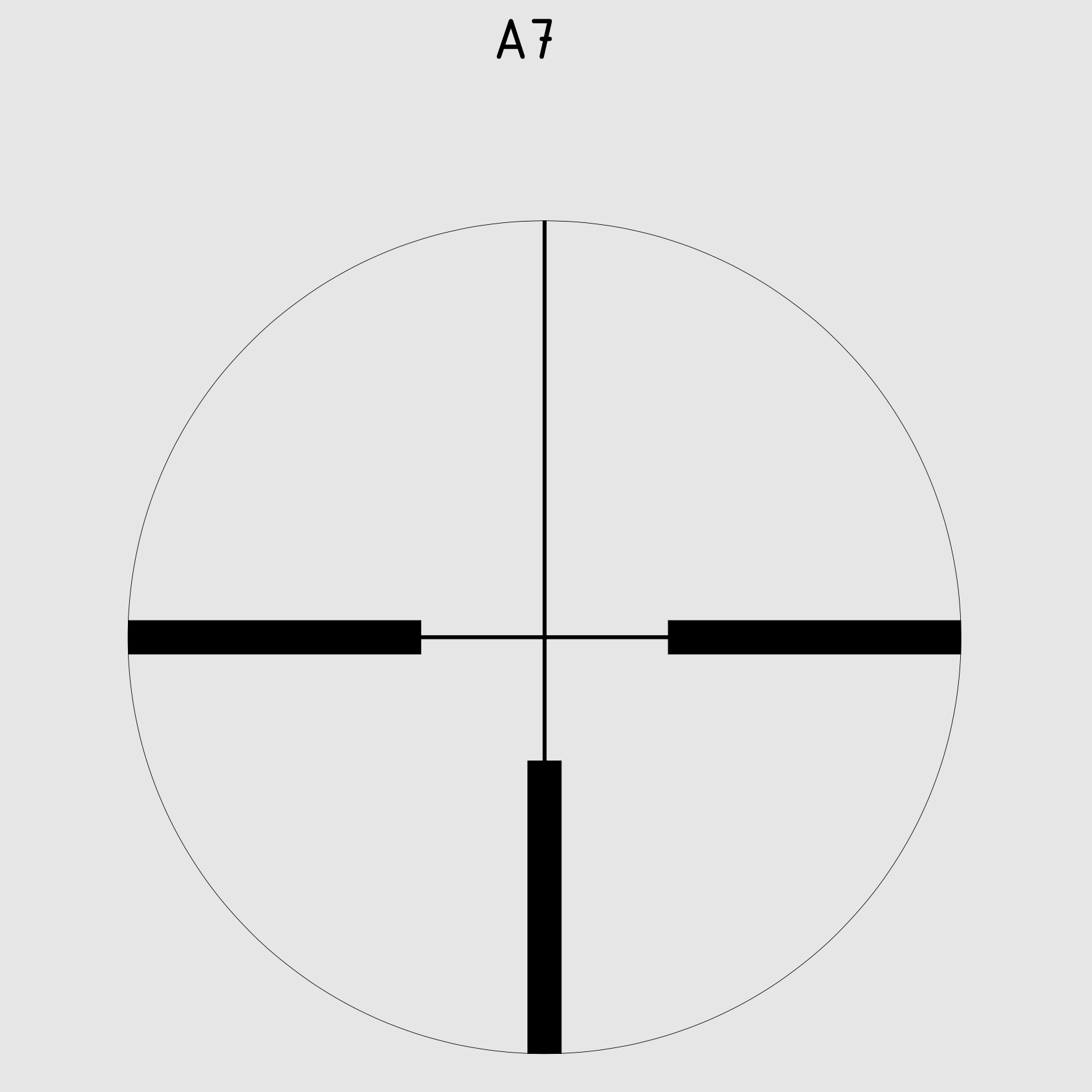 Schmidt and Bender riflescope 4-16x50 Classic LM A7 reticle