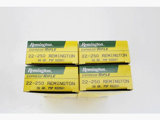 80 shots Remington .22-250 Rem with 55gr. PSP 4x20 pack