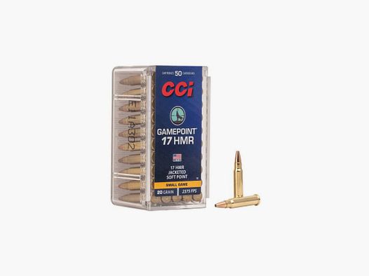 CCI Gamepoint - 17 HMR - 20 grains - JSP