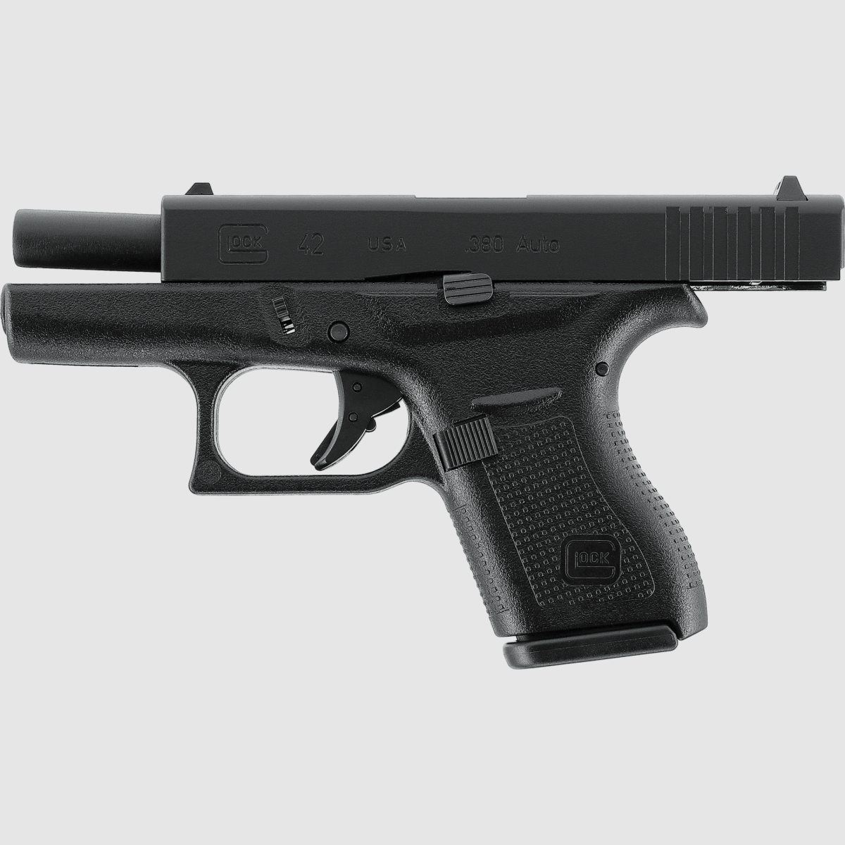 Glock 42 z metalowym zamkiem GBB czarny - VfC, zdjęcie 4 z 5