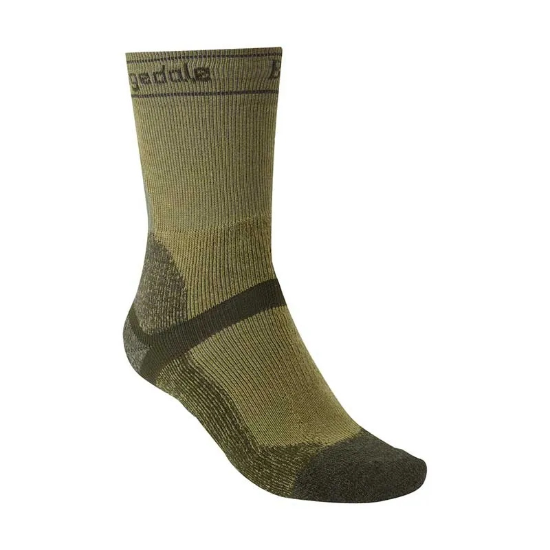 Skarpety męskie rowerowe MTB Bridgedale Winter Weight T2 Merino SPORT kolor oliwkowy