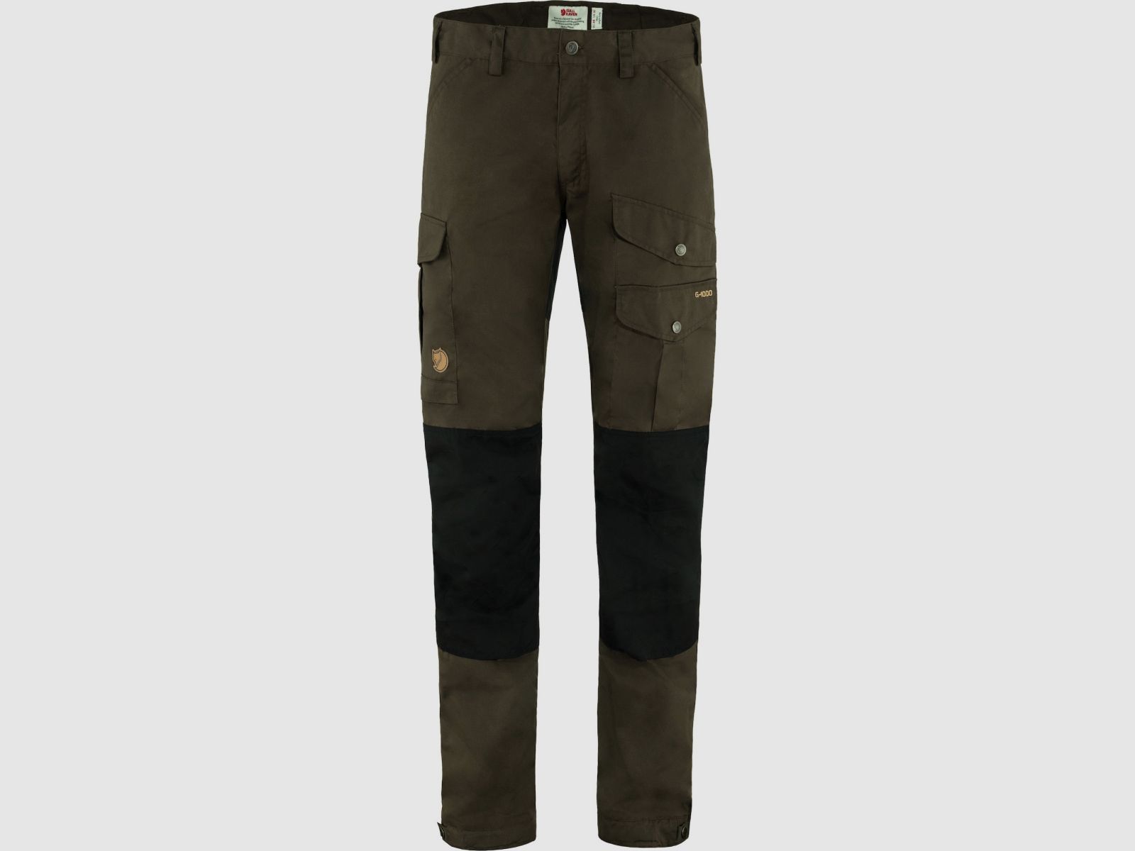 Pantalones FJÄLLRÄVEN Vidda Pro M Regular Verde Oliva Oscuro Negro