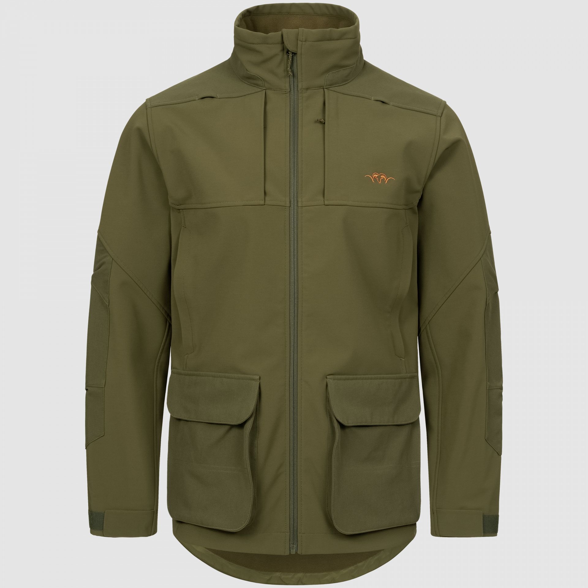 Blaser Herren Tackle Softshell Jacke dunkel olive
