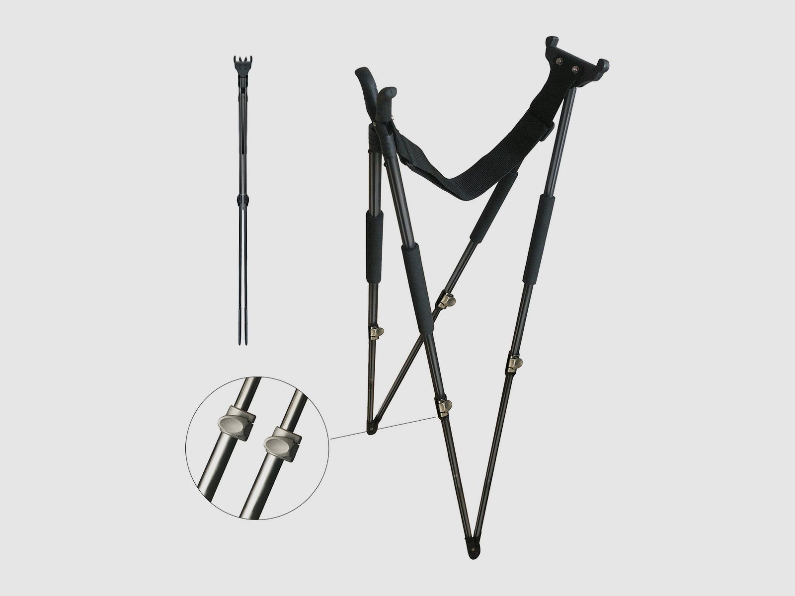 Albrecht-Kind Bastone per obiettivi Quick-Lock 3 pezzi Bastoni per obiettivi