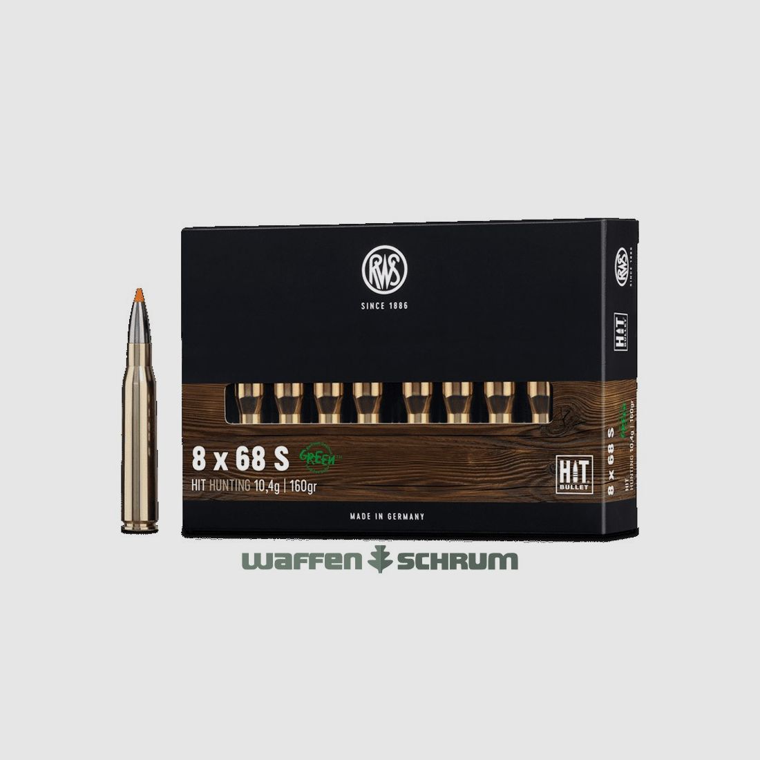 RWS HIT 10.4g - 160gr 8x68S