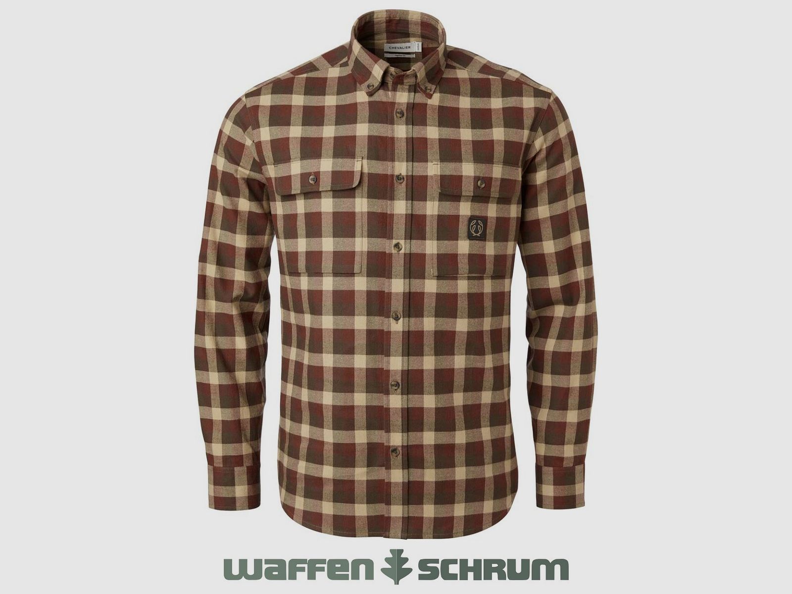 Chevalier Hemd Flannel Heron Holly Green