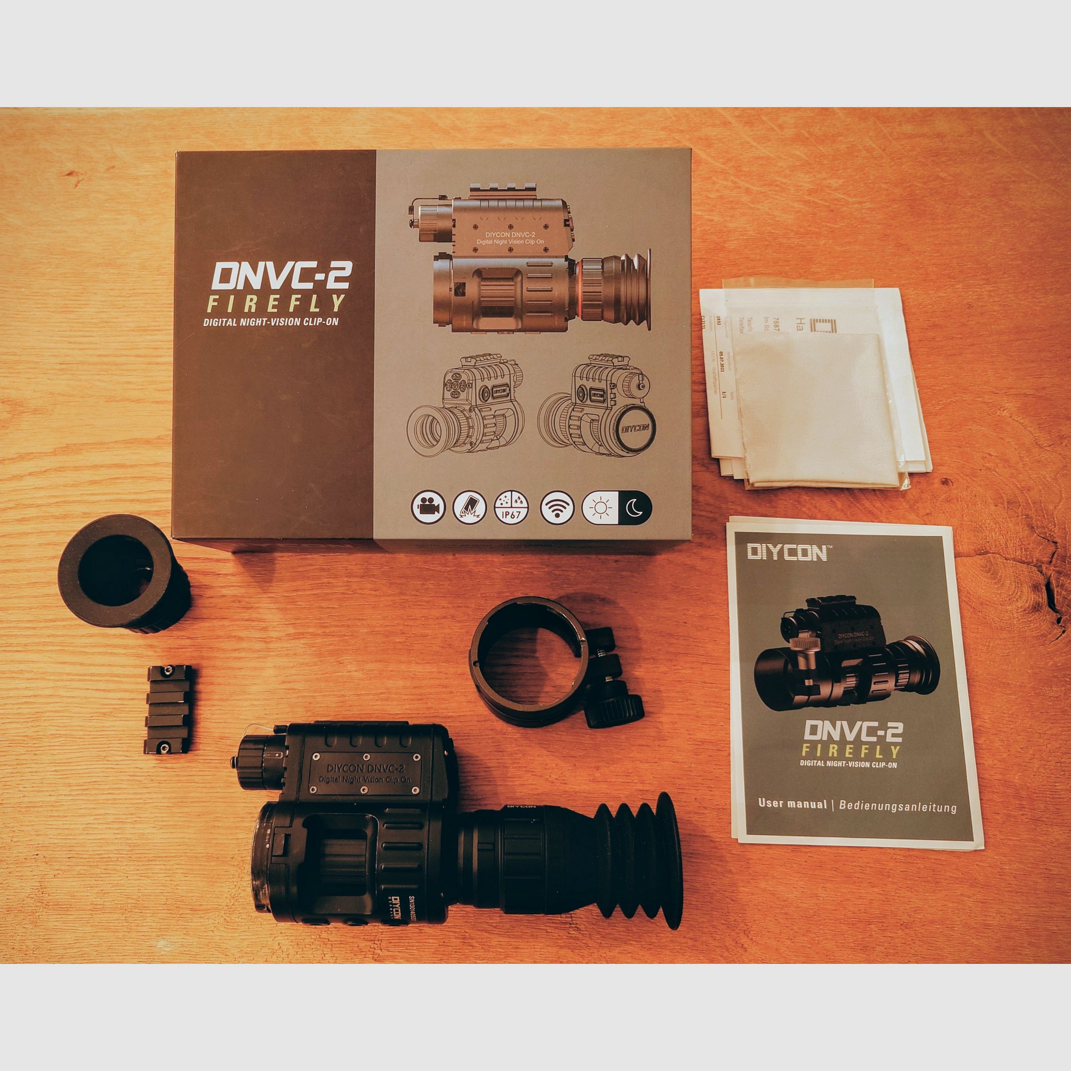Diycon Firefly DNVC-2 Firefly vision nocturne avec oculaire supplémentaire - Semblable à Pard