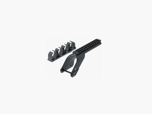 Rail Picatinny et porte cartouches pour Maverick 88 / Mossberg 500 - 590 - UTG - RAIL PICATINNY + PORTE CARTOUCHES MAVERICK 88 /